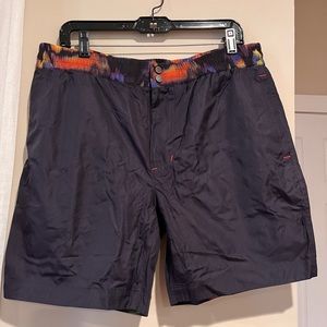 Robert Graham navy swim trunks
